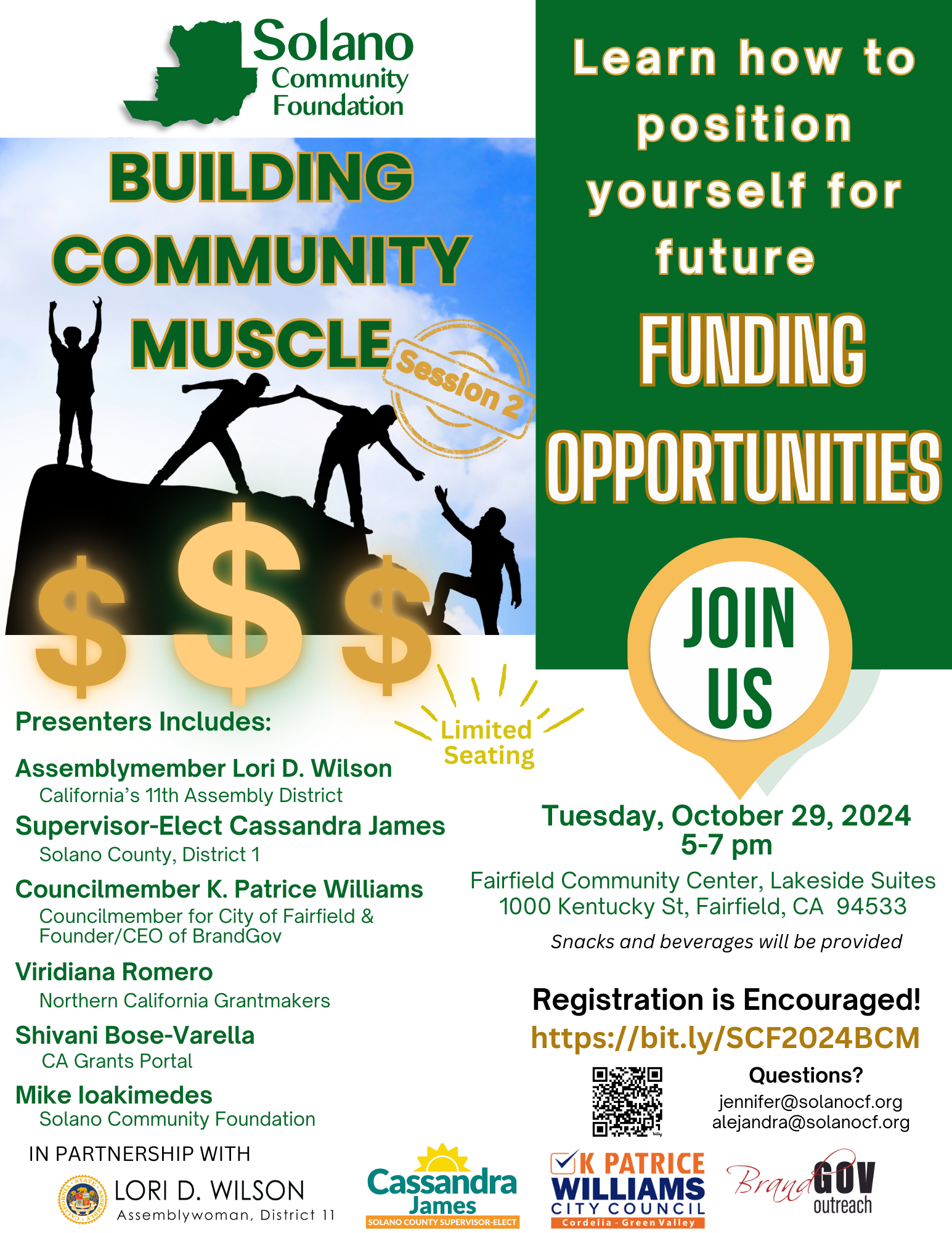 Building Community Muscle Session 2 - Position Yourself for Future Funding Opportunities