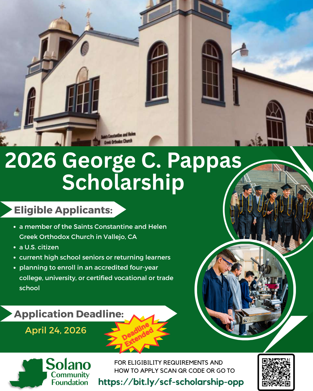 2026 Scholarships - Deadline to Apply April 24